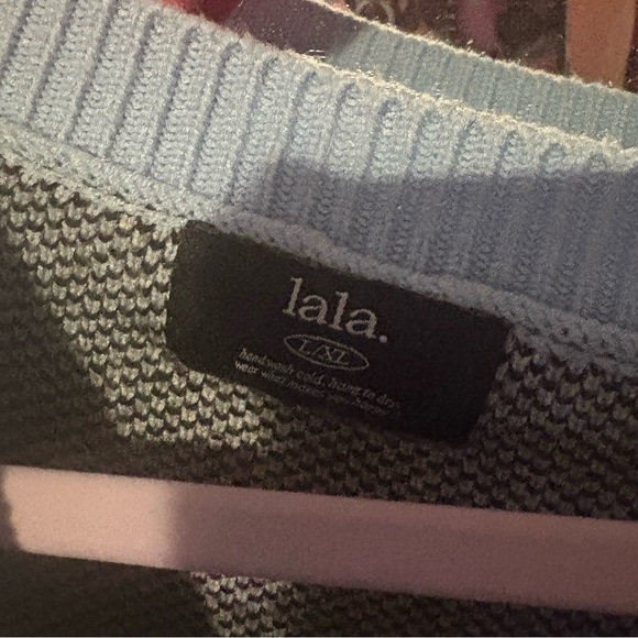 ☯️DRESSED IN LALA☯️ Karma Queen Sweater in Light Blue - Picture 3 of 3